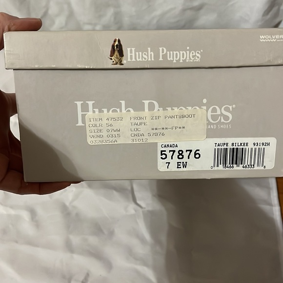 Hush Puppies boots, size 7, Zipper entry, New In Box - Picture 5 of 7